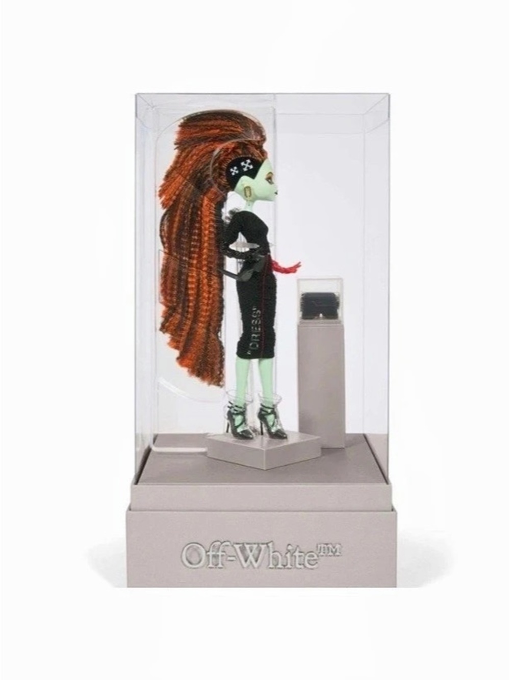 Off-White Collectible Figure in Black & Red Like New